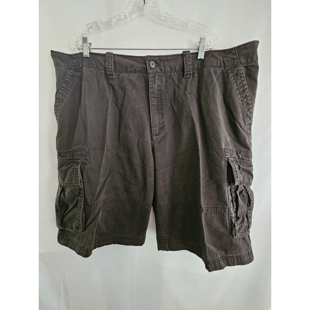 Old Navy Mens Cargo Shorts Size 44 Black 100 Cotton Utility Pockets